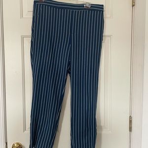 Pinstripe pull on pants